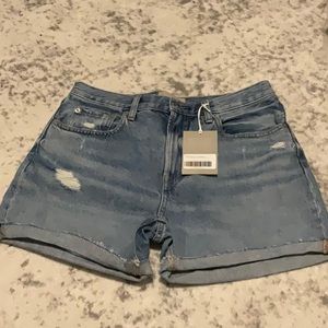 Everlane distressed denim shorts size 28